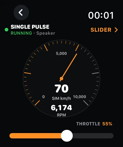Air Moto Digital Duo gauge on Apple Watch